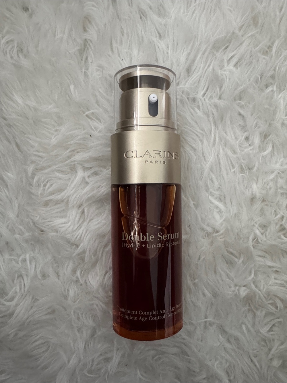 Clarins Double Serum - Brown & Gold Pump Bottle